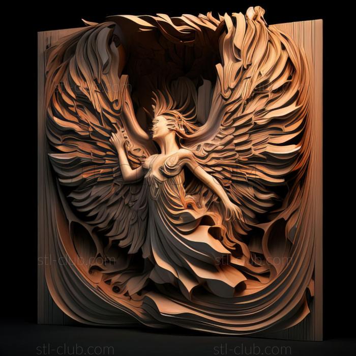 3D модель Пламя Рекки Нобуюки Анзай (STL)